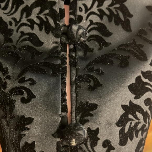 Julie Brown NYC bowtie black damask tuxedo pant 2-NWT - Picture 5 of 11